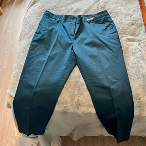 New York and Co, ankle length pants, dark teal, Size 8